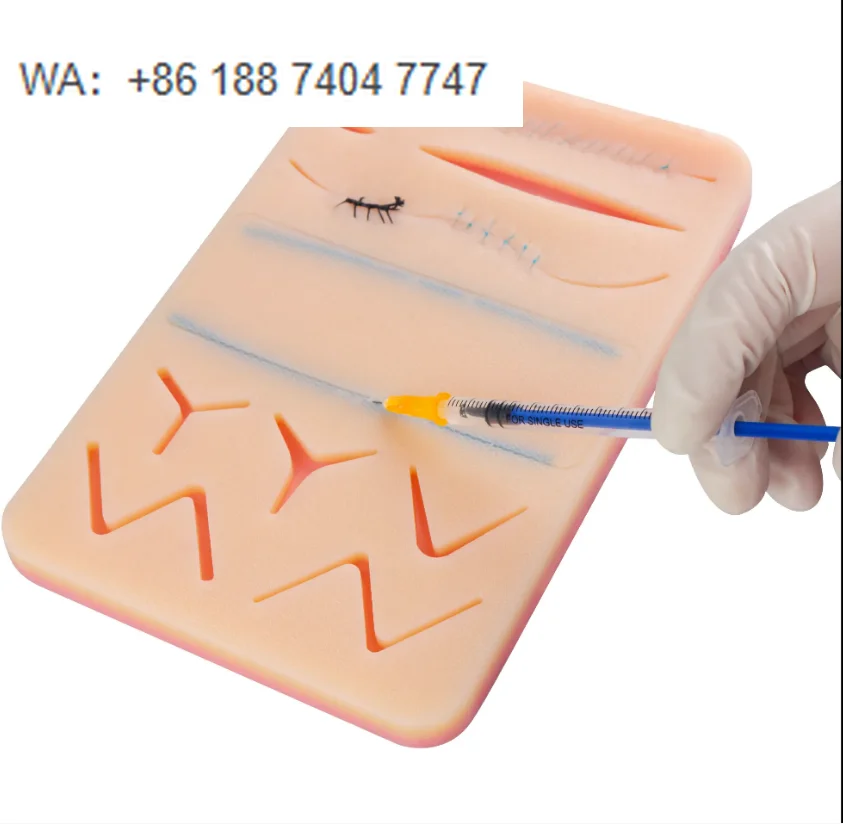 Training Pad for IV Training 2 In1 Suturing Practice Pad with 2 Veins for