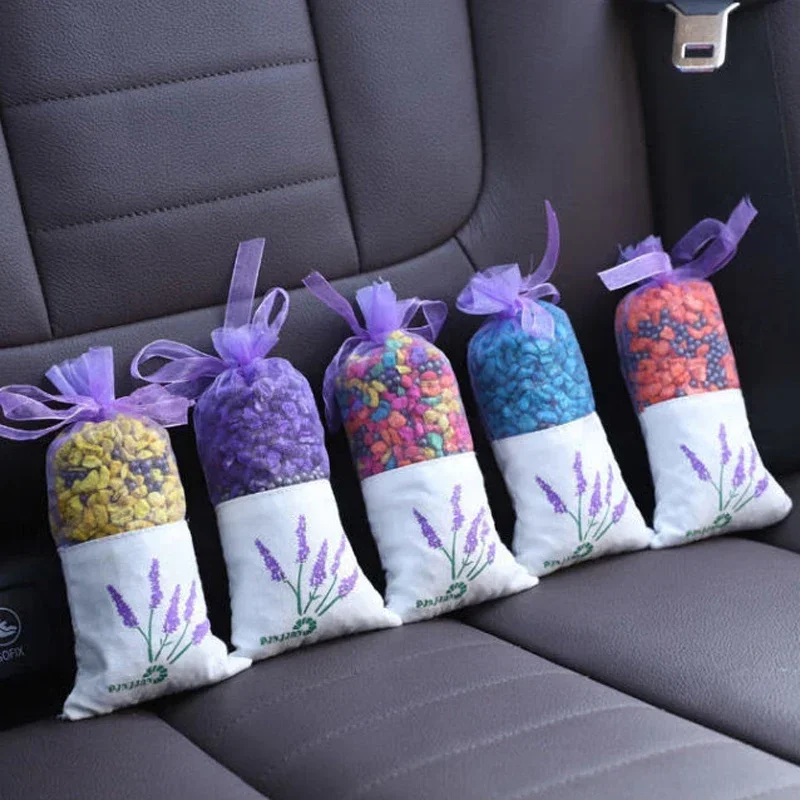 Car Natural Sachet Aromatherapy Bag Hanging Fragrant Sachet for Wardrobe Closet Auto Fragrance Air Freshening Home Supplies