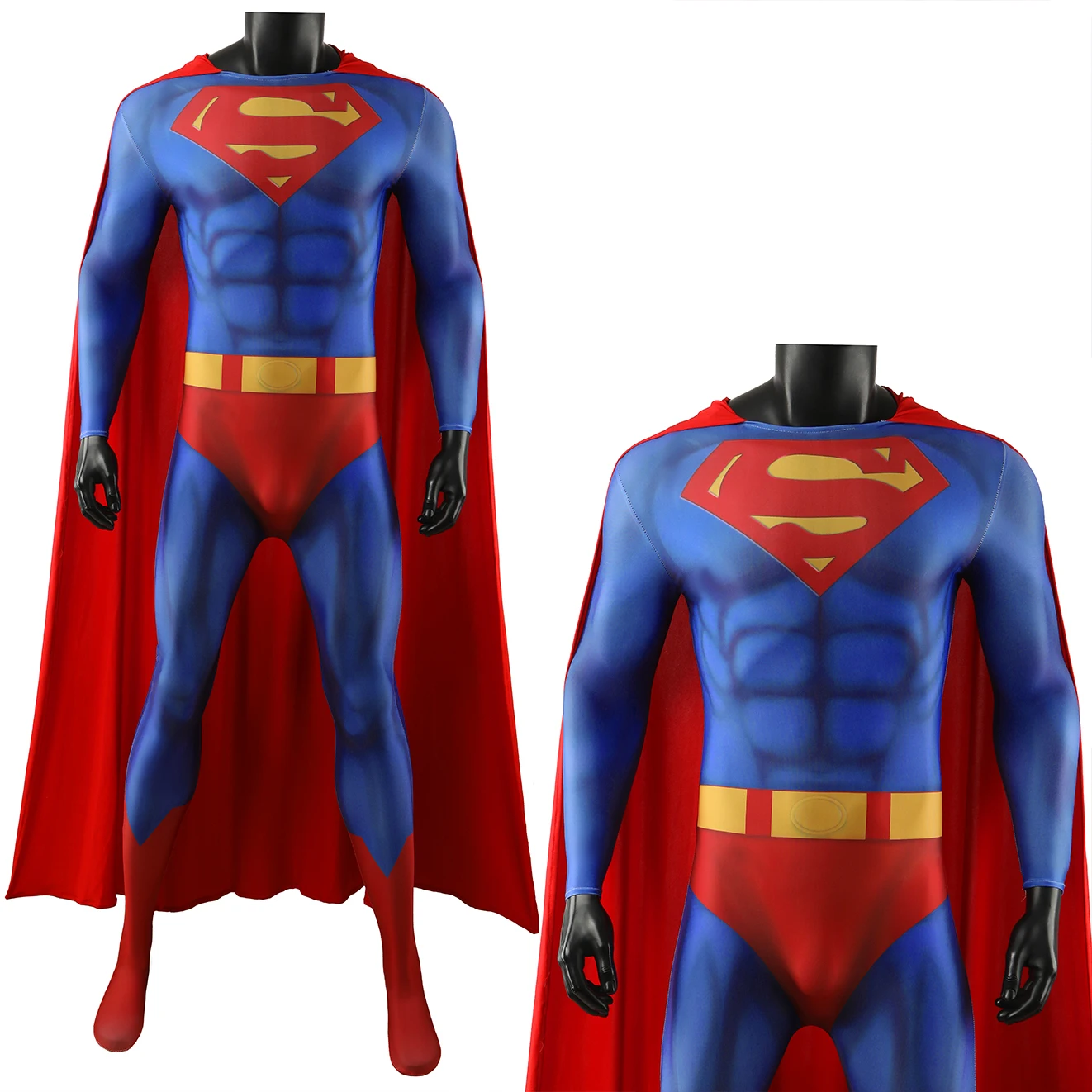 Superhero Man Cosplay Kal El Costume Superhero 3D Printed Bodysuit Super Man Clark Kent Spandex Outfit Cosplay Halloween Costume