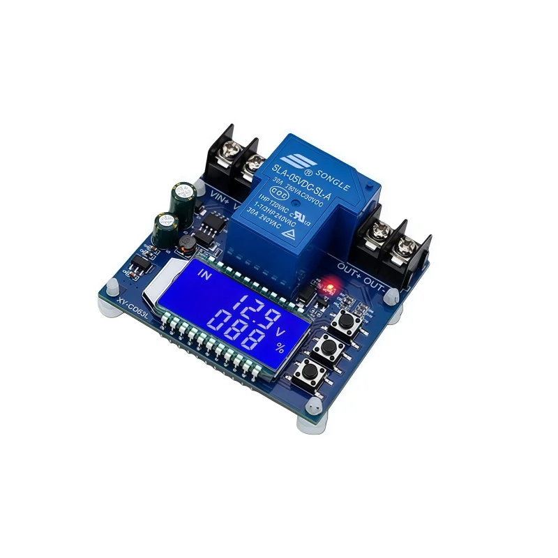 30A Battery Charger Control Module, Overcharge Protection Against DC Voltage Drop, Undervoltage and Underload Protection Device