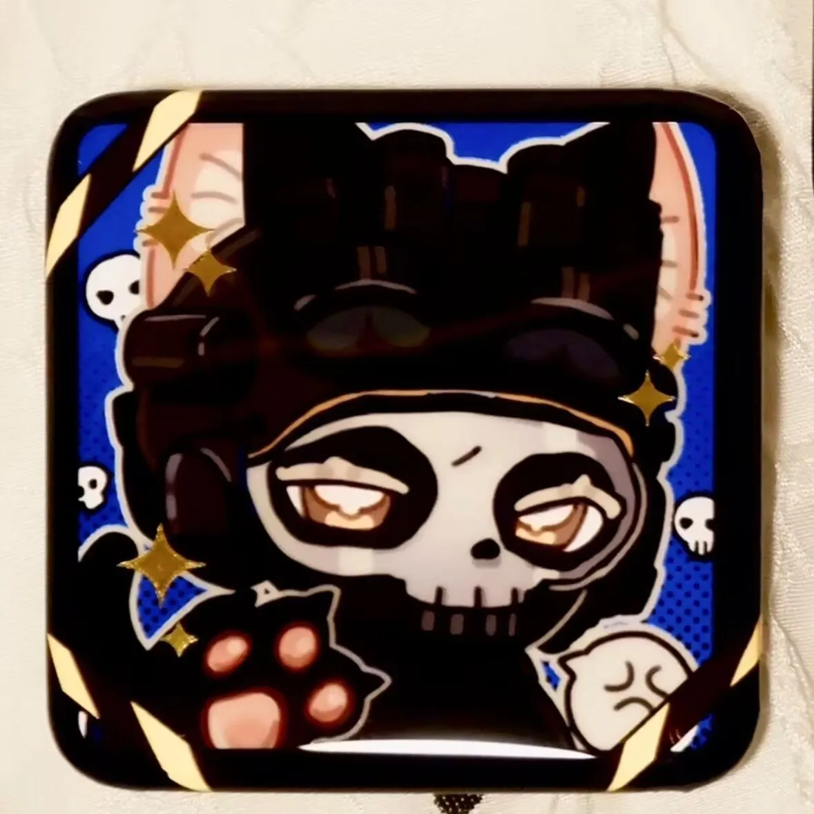 콜 오브 듀티 키건 고스트 코니그 코스프레 배지 틴 브로치 애니메이션 밀릿