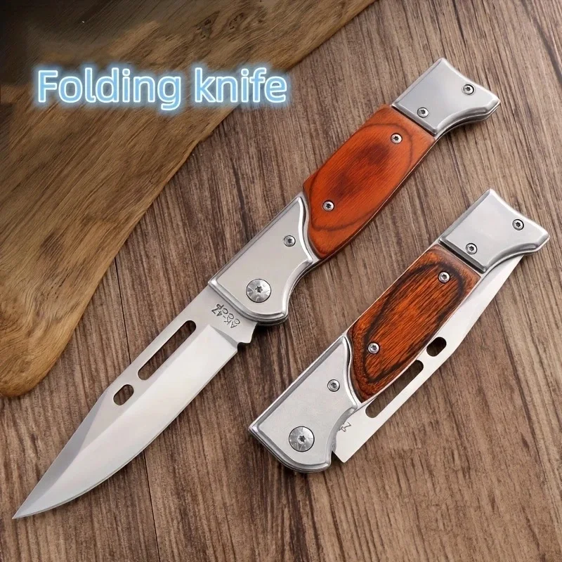 

High hardness, sharp, portable wilderness survival outdoor folding knife, fruit knife，hunting knife