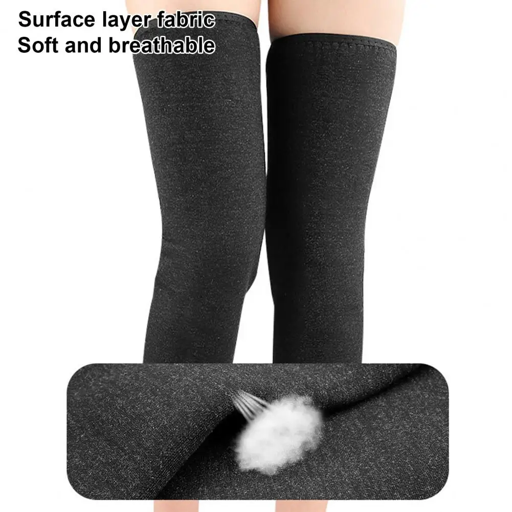 Weather Knee Wraps Winter Knee Support Pads Thicken Fleece Lined Knee Warmers for Arthritic Knees Elastic for Skiing for Warmth