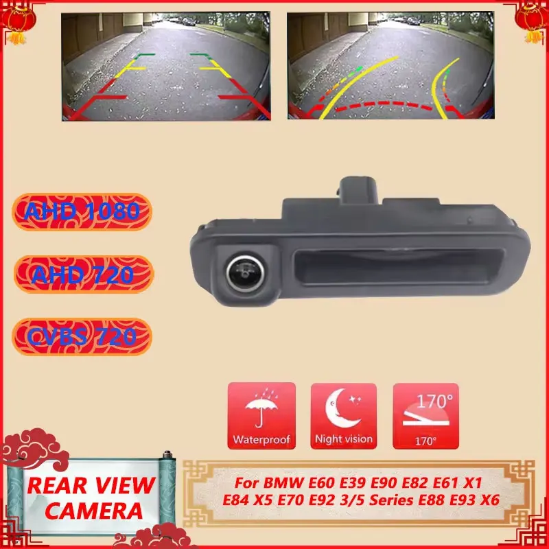 For Ford Focus 3 MK3 C MAX Car Rear View Waterproof Night Auto Parts Vision Backup Camera AHD 1080P Reverse Trunk Handle Camera