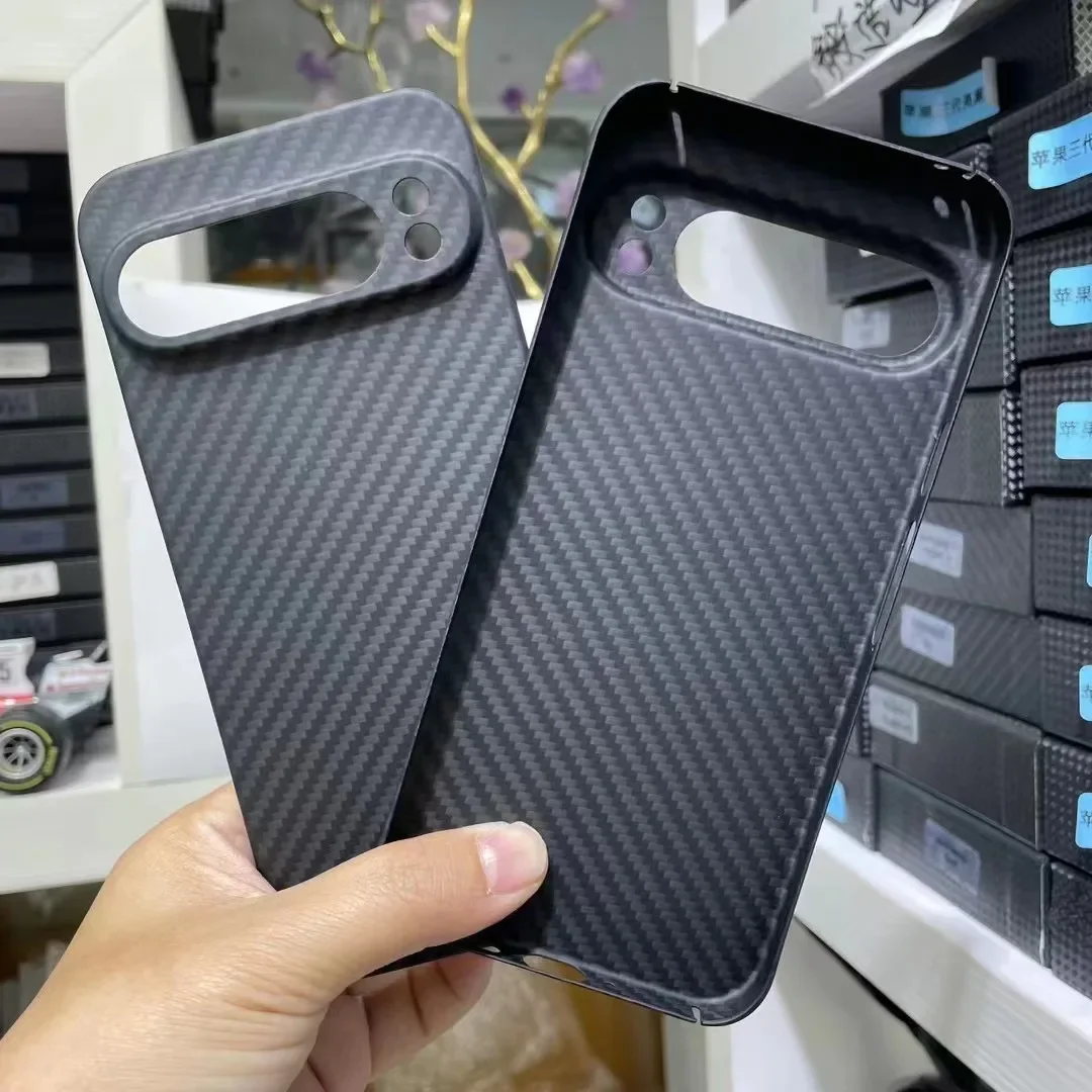 

Для Google Pixel 9 Pro Чехол Real Carbon Fiber ультратонкая задняя крышка из арамидного волокна с защитой от падения для Google Pixel 9 Pro Чехол Fundas