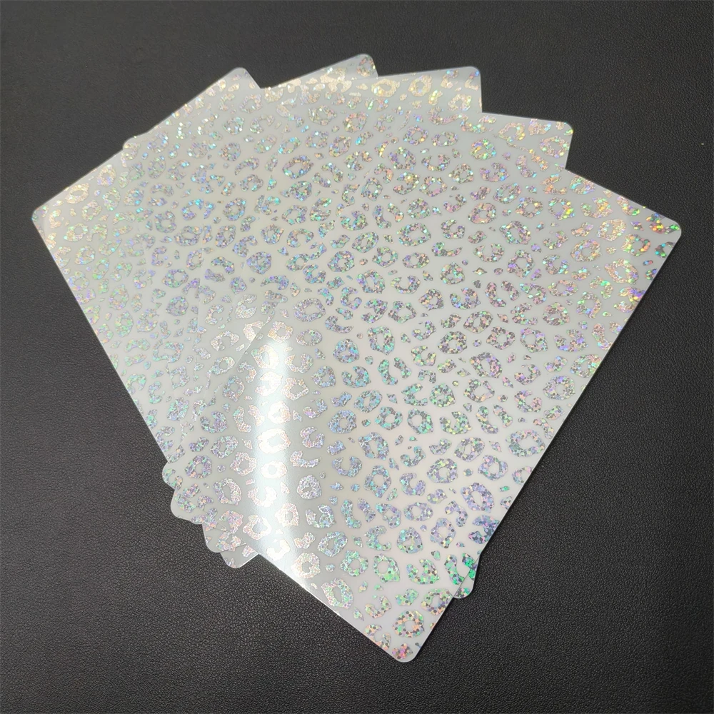 FONLYU Leopard Glitter Back Cover Film Phone Protector Rear Stickers Decorative Skin for Intelligent Hydrogel Cutting Machine