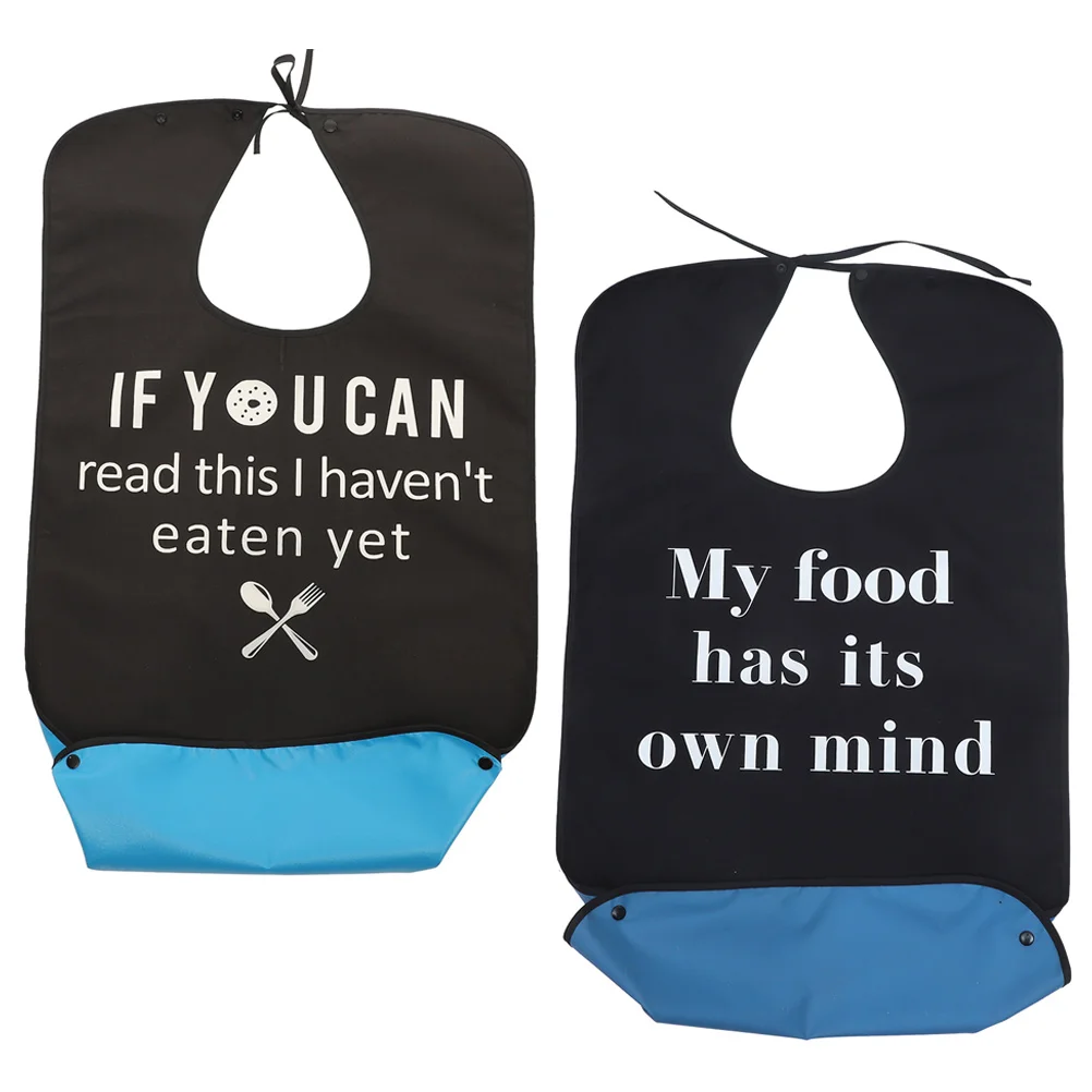 

2 Pcs Adult Dining Bibs Waterproof Household Clothing Protector Man Apron for Men
