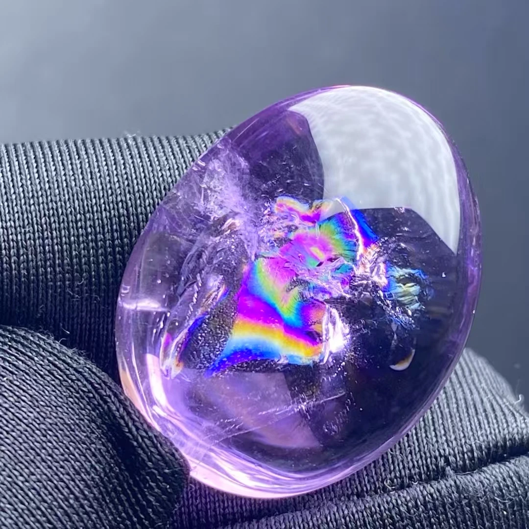 

Natural Purple Amethyst Quartz Pendant Water Drop 24*19*11mm Amethyst Jewelry Beads Women Men Necklace Brazil AAAAAA