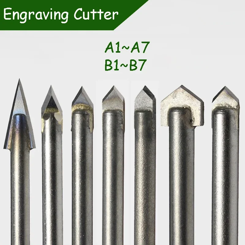 

Engraving Cutter Stone Marble Granite Router Bits Cnc Carbide Lathe Carving Engraver Knife Tile Drilling Milling Machine Tool