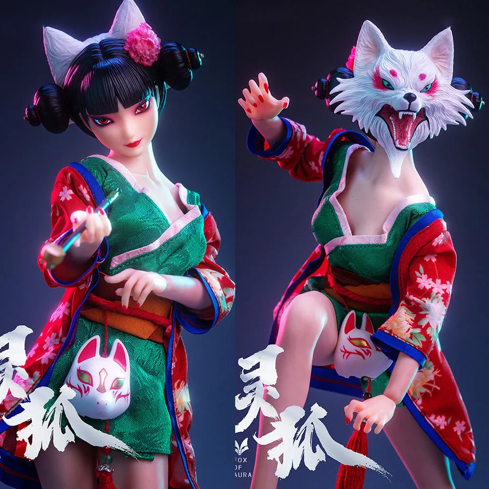 VSTOYS 21XG72 1/6 Female Soldier Spirit Fox Sexy Charming Oriental Beauty Clothes Set With Mask Fit 12