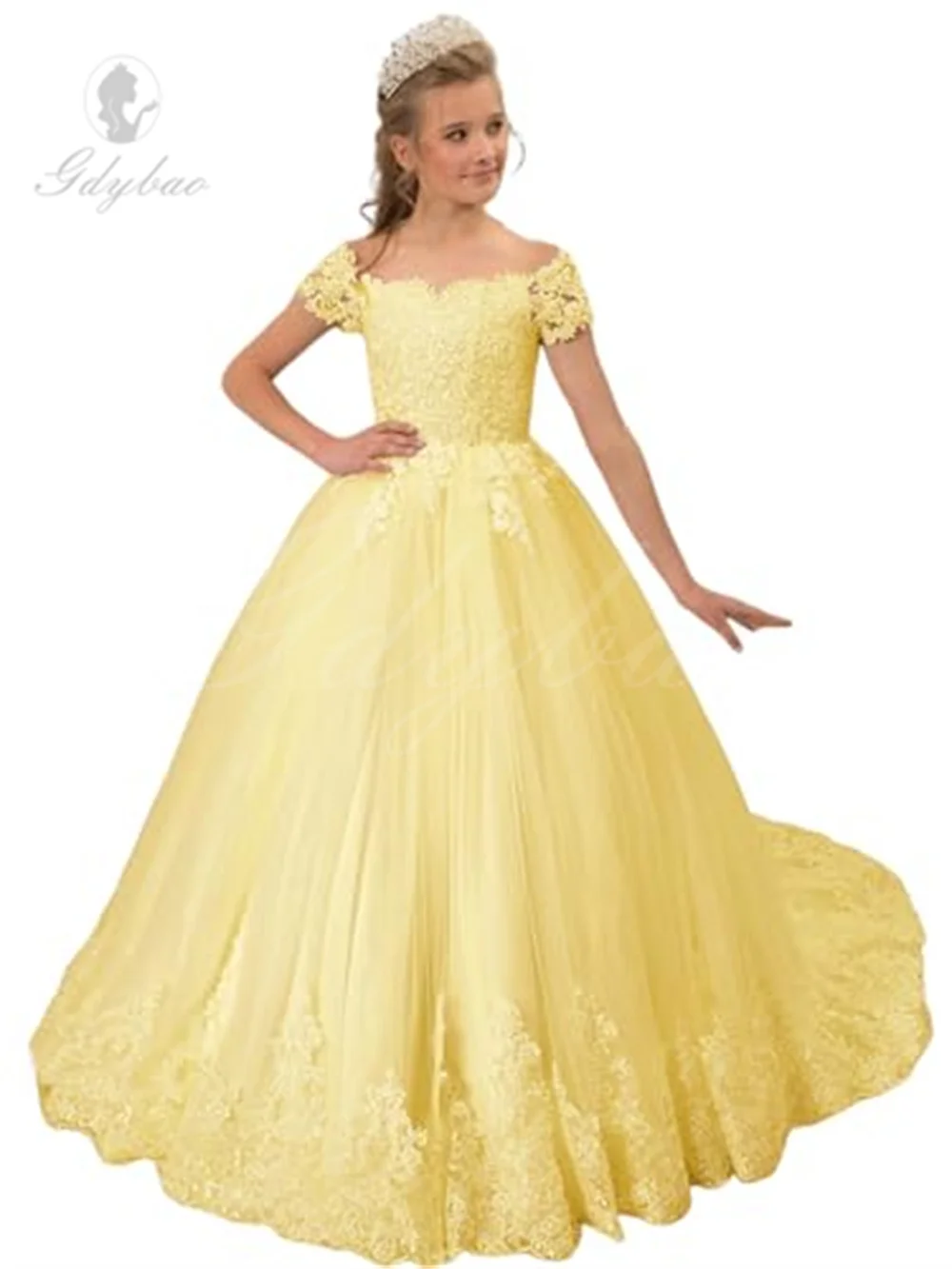 Fashionbride-Robe de demoiselle d'honneur en dentelle pour fille, robe de reconstitution historique en tulle, robe de Rhde mariage pour enfants, robe de soirée princesse, tout ce qui est Off Initiated