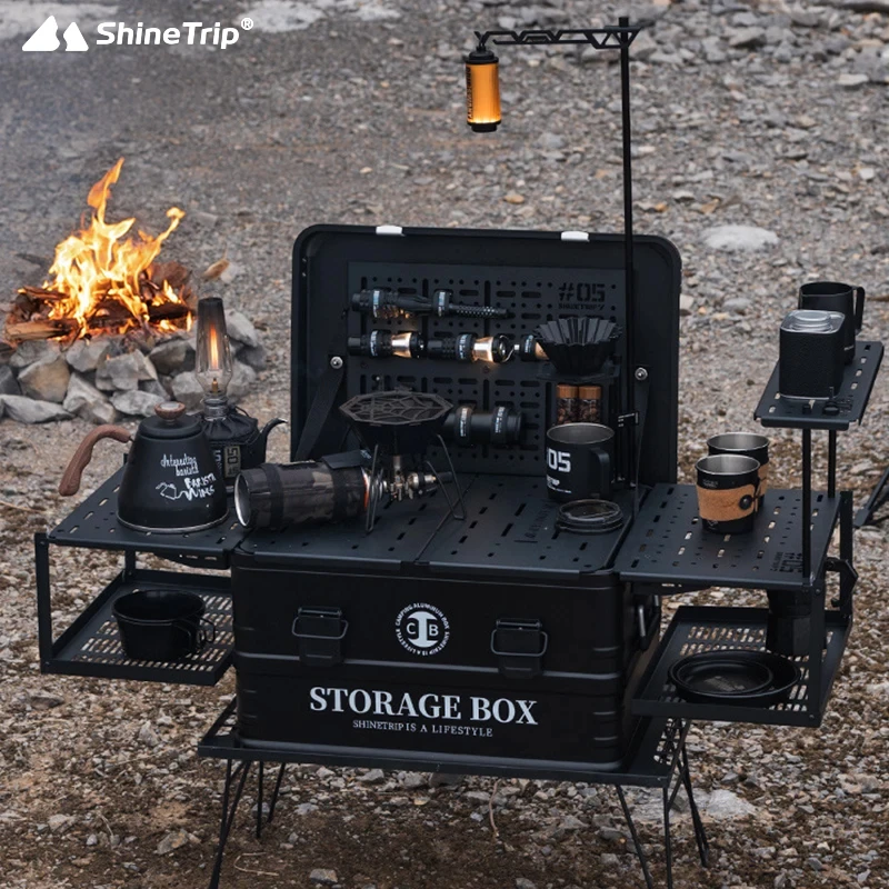 ShineTrip Outdoor 05 Series Aluminium Coffee Case Set Camping IGT Aluminium Case Lightweight Modular Combination Accessories