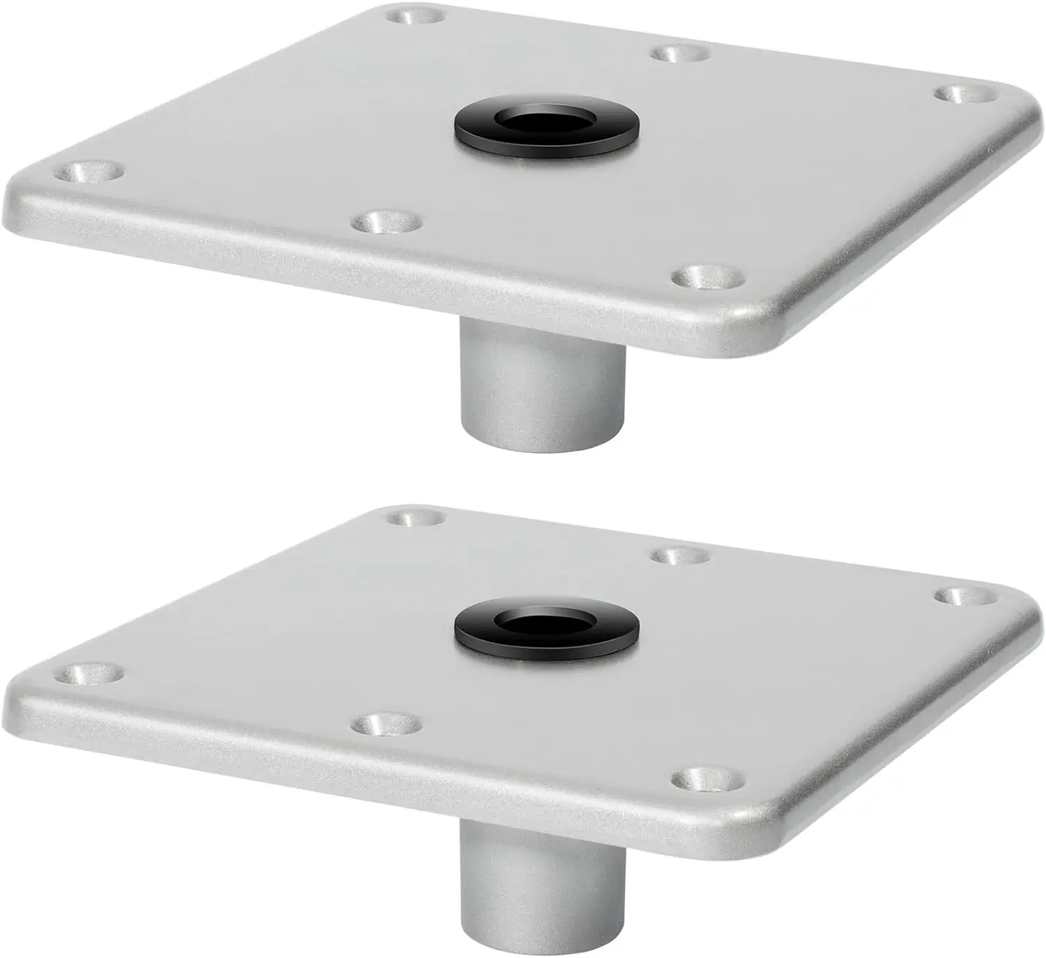 

marine boat supplies,7" x 7" Aluminum Alloy Material 3/4" Pin Post Socket, Heavy Duty Boat Seat Pedestals Set of 1/2