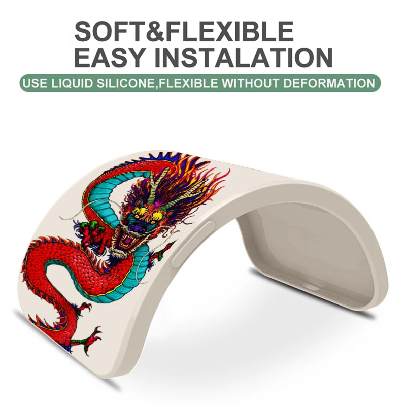 중국 디바인 드래곤 휴대폰 케이스, 화웨이 아너 50 50se 30 10 라이트 8X 9X 프로 메이트 40 30 30E 20 10 프로 플러스 카르카사 코크