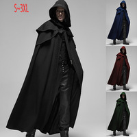 Halloween Costume Adult Death Cosplay Costumes Black Black Hooded Cloak Scary Witch Devil Role Play Cosplay Long Black Cloak New