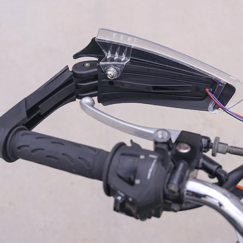 

LED Light Hand Guard Windproof Handlebar Protector 40cm Wire Durable Material Sand Protection Removable Cover Motorcycle