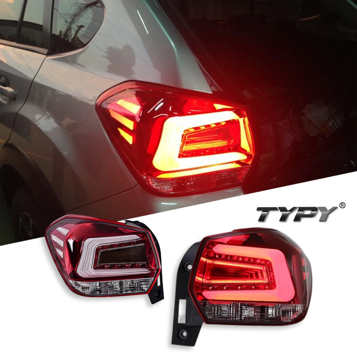

TYPY автомобиль для Subaru XV задний фонарь 2012-2017, обновление, модифицированный для нового DRL, динамический указатель поворота, светодиодный задний фонарь, автоаксессуары