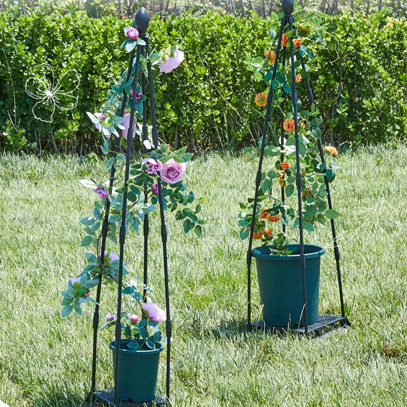 

Climbing Plant Trellis Garden Support Cages For Flowers Plants Support Frame Trellis Climbing DIY Flower Vines Pot Stand