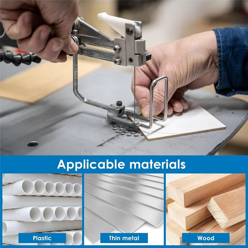 【HOT】45Pcs Plain End Scroll Saw Blade Set Durable Wood Cutting Scroll Saw Blade Replacement 5 Inch For Cutting Wood Plastic