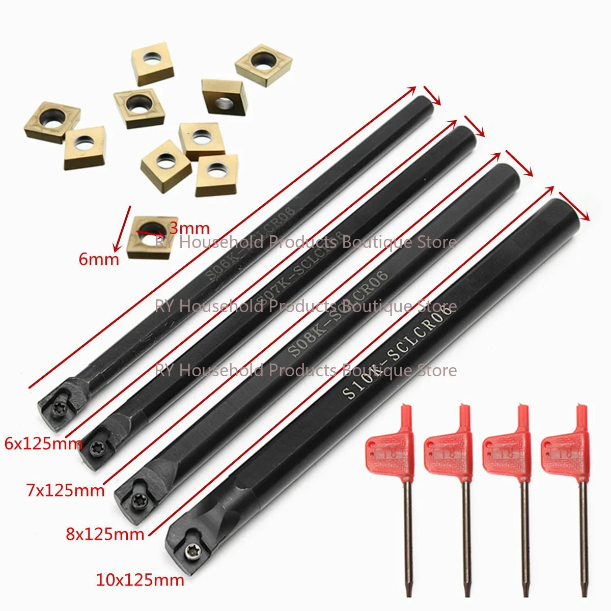 4-Piece Set S10K-SCLCR06 S8K-SCLCR06 S7K-SCLCR06 S6K-SCLCR06