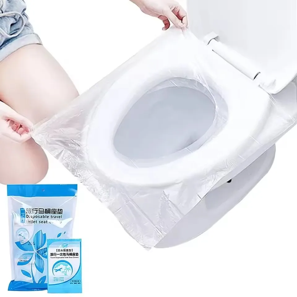 

100/30Pcs Disposable Toilet Seat Cover Mat Portable Waterproof Safety Toilet Seat Pads for Travel Camping Bathroom Accessiories
