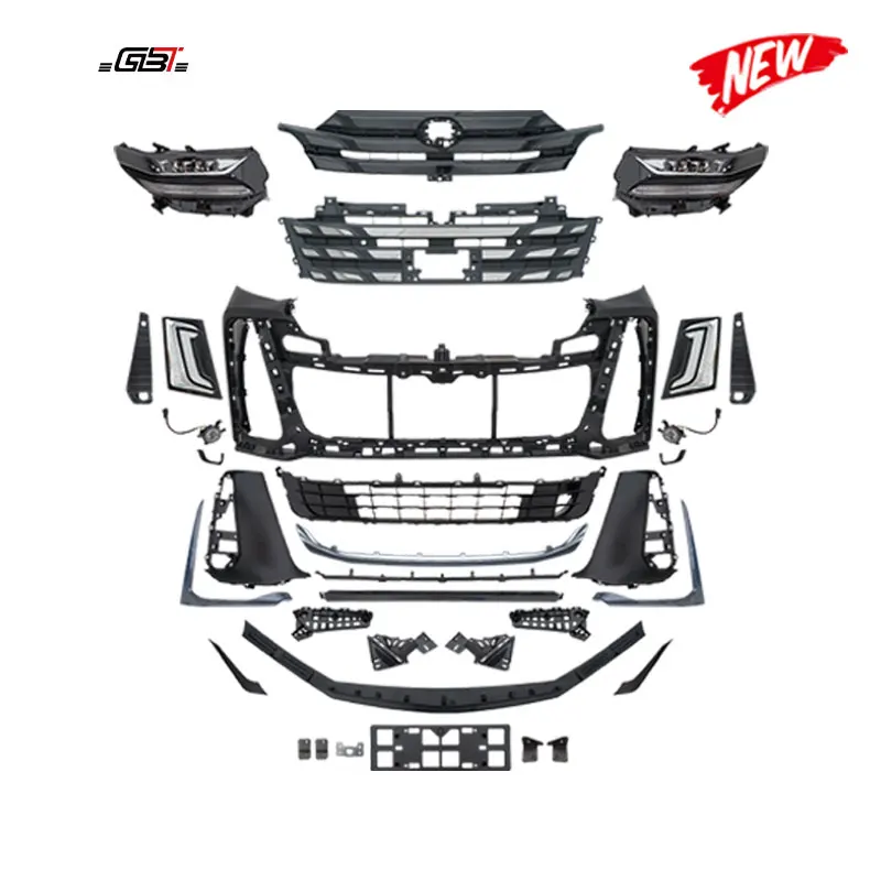 GBT Alphard To 40 Vellfire 2024 Model Conversion Kit Front Bumper Facelift Accessories For 2015-2022 Alphard anh30 anh35 Model