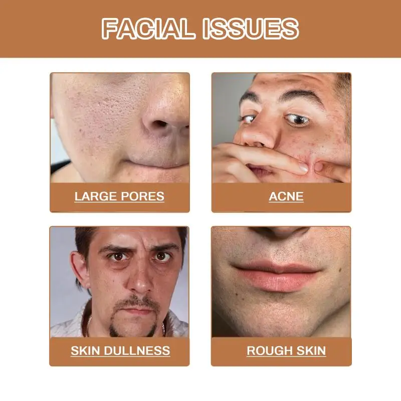 Mens Face Wash Deep Cleansing Oil Control Whitening Brightening Exfoliating Daily Use For Dullness Pore Minimizing Moisturizing