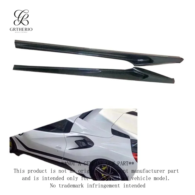 Suitable for Ferrari 488 carbon fiber , with additional Novitec-style skirts and side spoilers