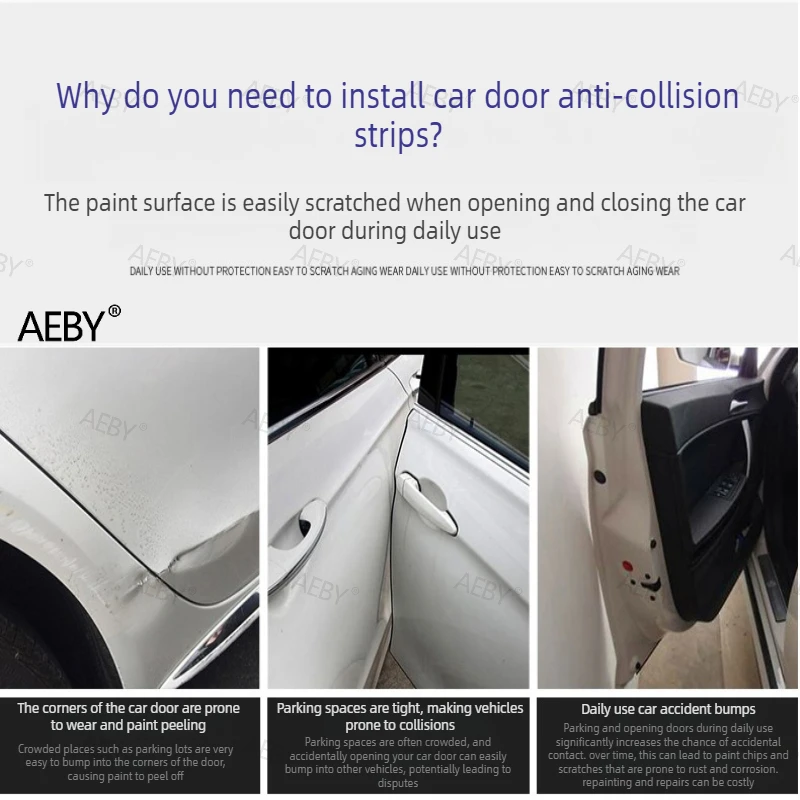 For New Land Rover Defender 90 110 130 Car door bumper cover anti scratch rubber protective strip Car Exterior Accessories view 6