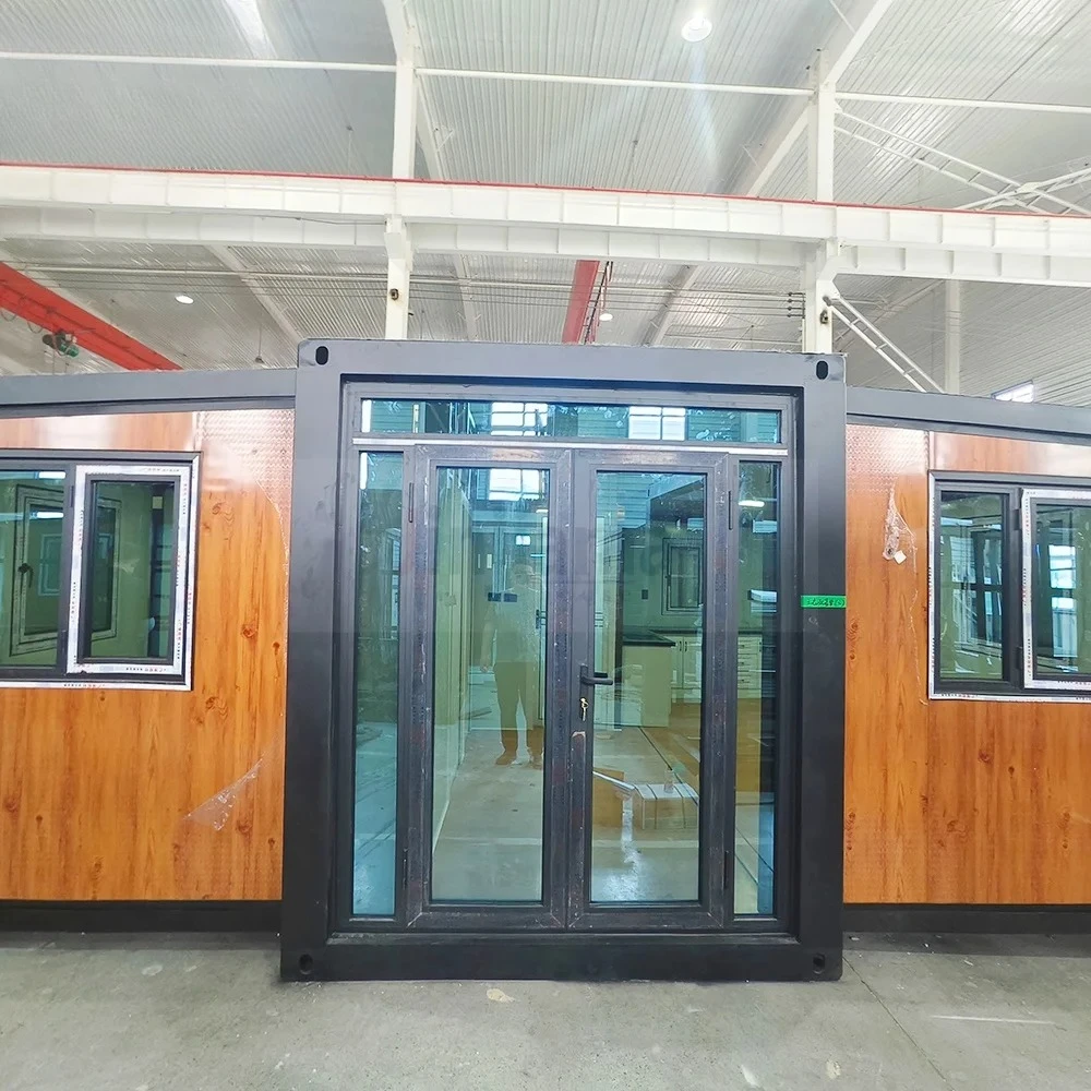 Best Steel Structure 20 ft 40 ft Luxury 3 Bedrooms Expandable Prefab House Collapsible Expanding Container Home for Living Room