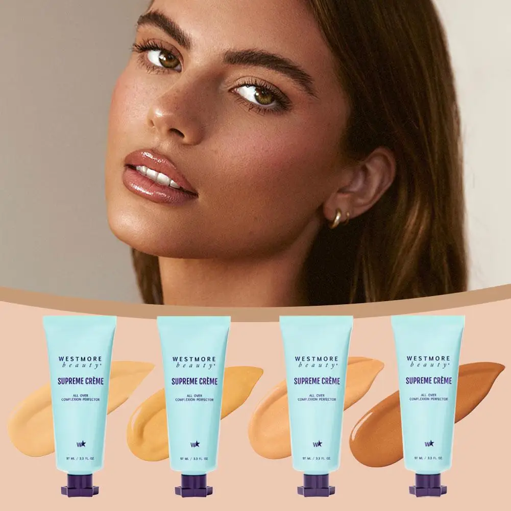 كريم Superme 4 ألوان خافي عيوب الجسم والوجه 97 مل لوشن كريم أساس كامل التأثير ترطيب غطاء البشرة العيوب ويستمور بيوتي