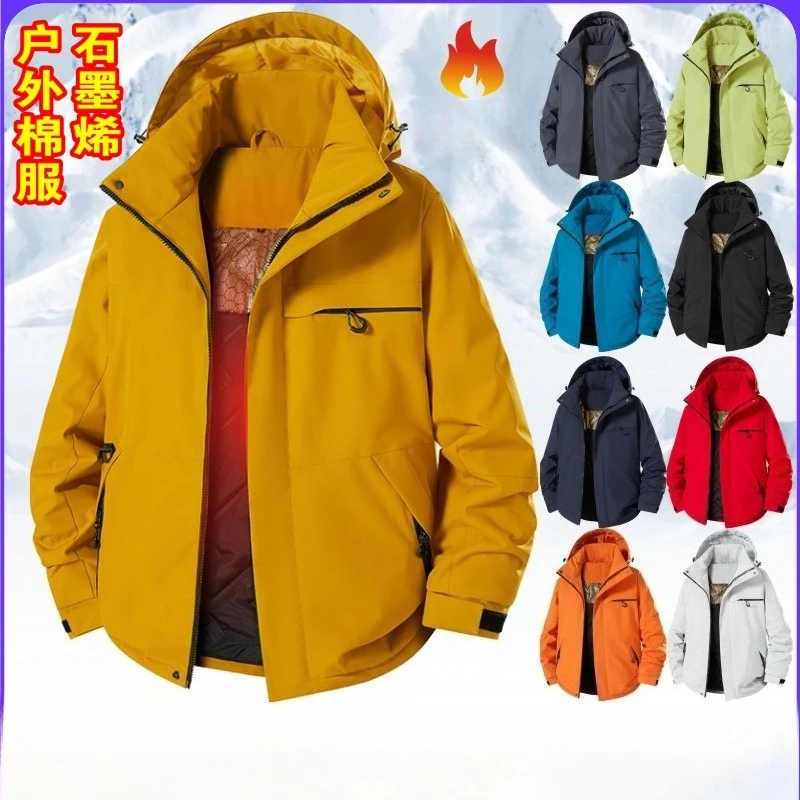 

Новая хлопковая стеганая куртка, мужская ветрозащитная и водонепроницаемая женская уличная зимняя куртка с защитой от брызг, зимняя куртка