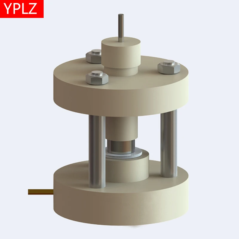 Proton membrane conductivity testing device (membrane pressure between two contact surfaces)