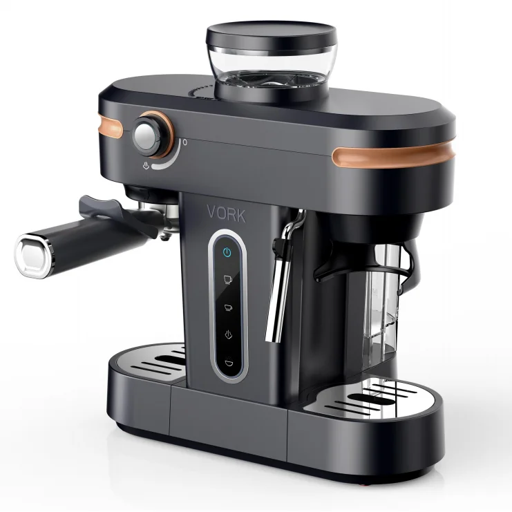 

Commercial Espresso Coffee Maker Machine 20 Bar with Grinder and Milk Frother for Office Cafe Hotel or Household Use