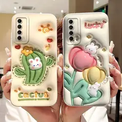 For Huawei P Smart 2021 Case Cute Printing Cover Soft Silicone Phone Case For Huawei Enjoy 20 SE Y7a Y 7a Back Cover Coque TPU
