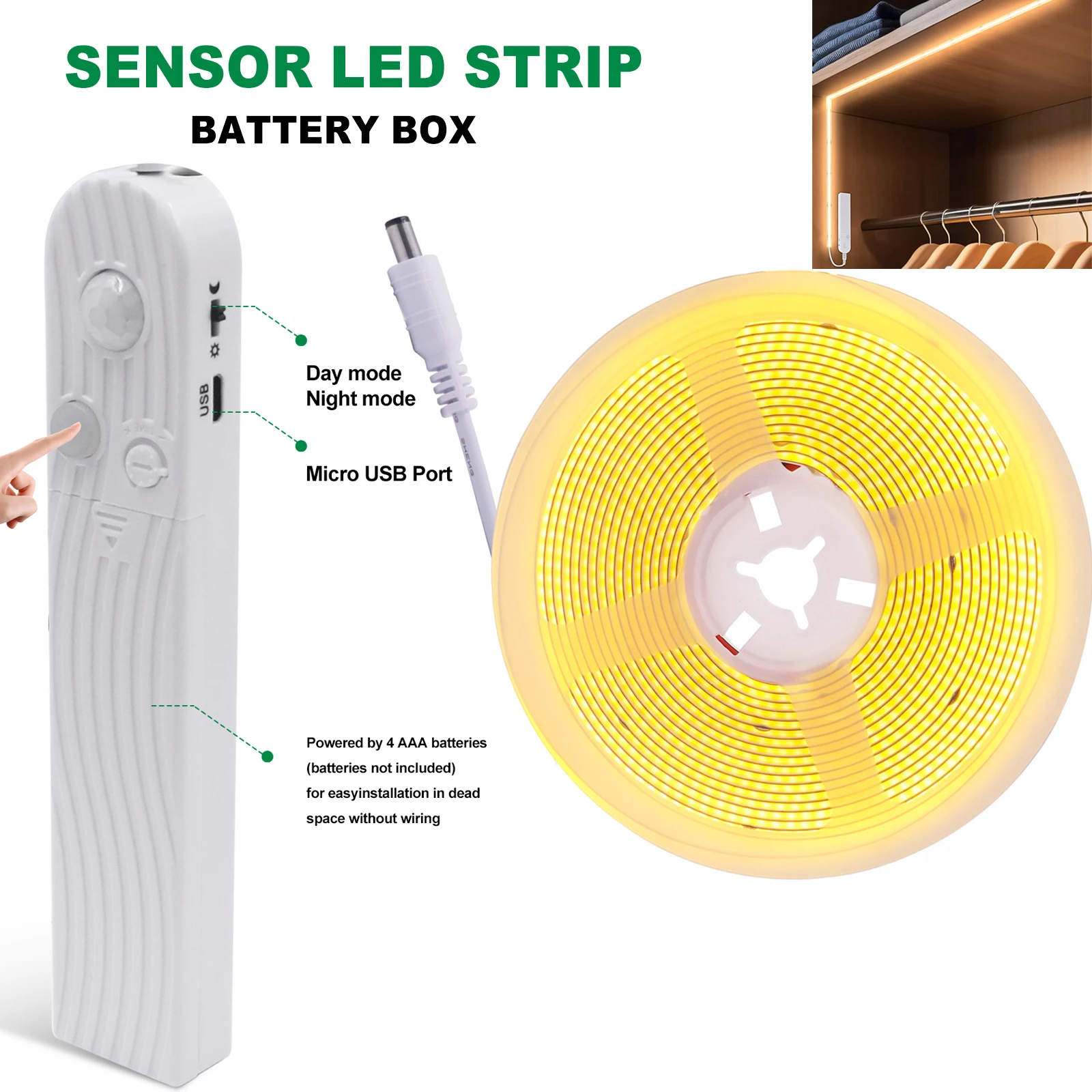 Cob Led Strip 5V 8M…