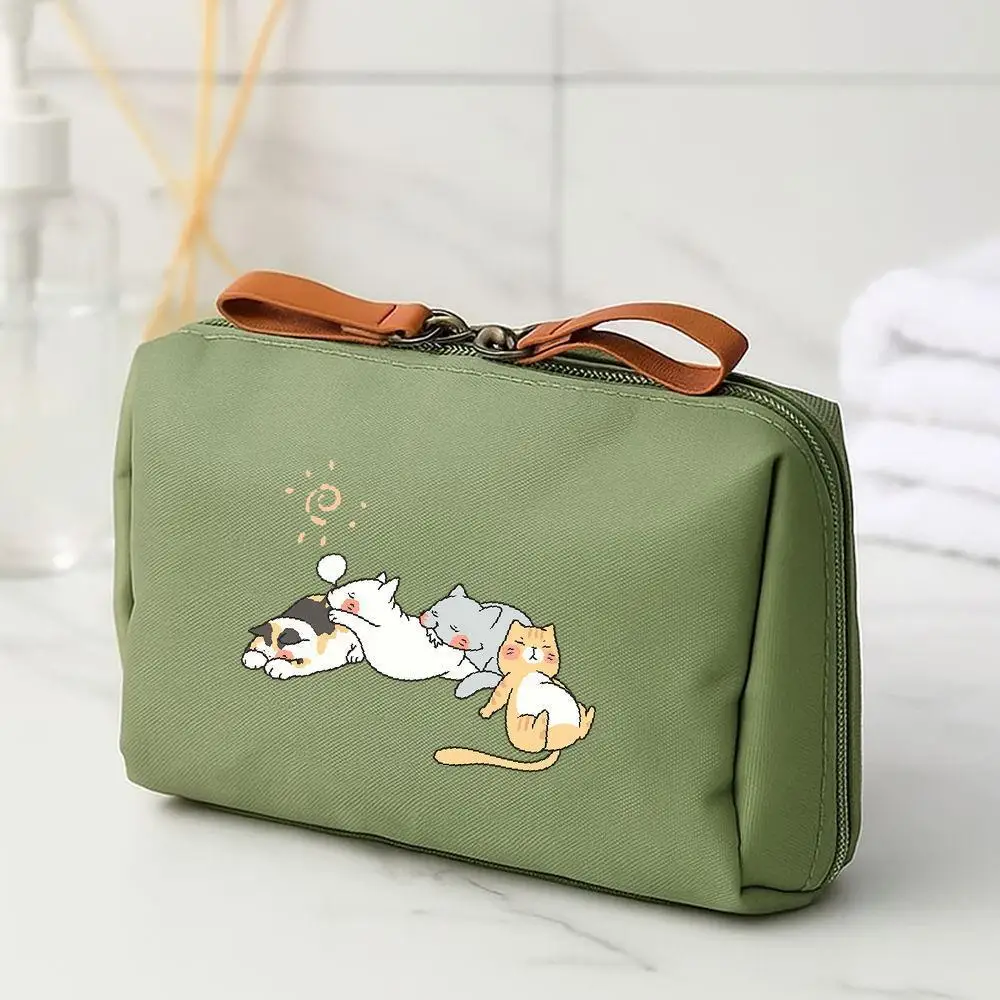2024 neue Frauen Kosmetik Tasche Einfarbig Koreanischen Stil Make-Up Tasche Tasche Kulturbeutel Wasserdicht Make-Up Organizer Fall Luxus Tasche