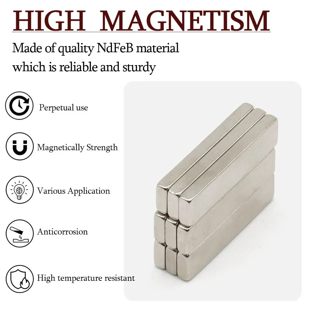 20x5x2mm Super Strong Block Neodymium Magnet Powerful Magnets N35 Permanent Magnetic NdfeB Refrigerator Magnet