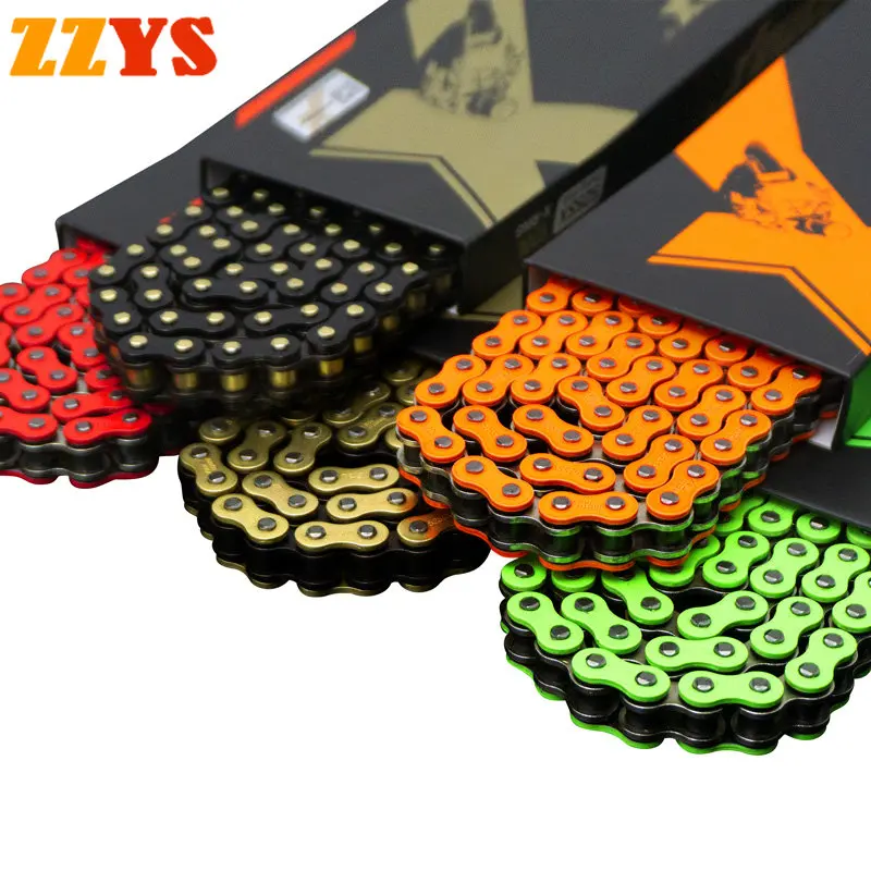 1pc 525SX 525 SX 120L X-Ring 120 Link Motorcycle Transmission Racing Chain Green Golden Blue Orange Color