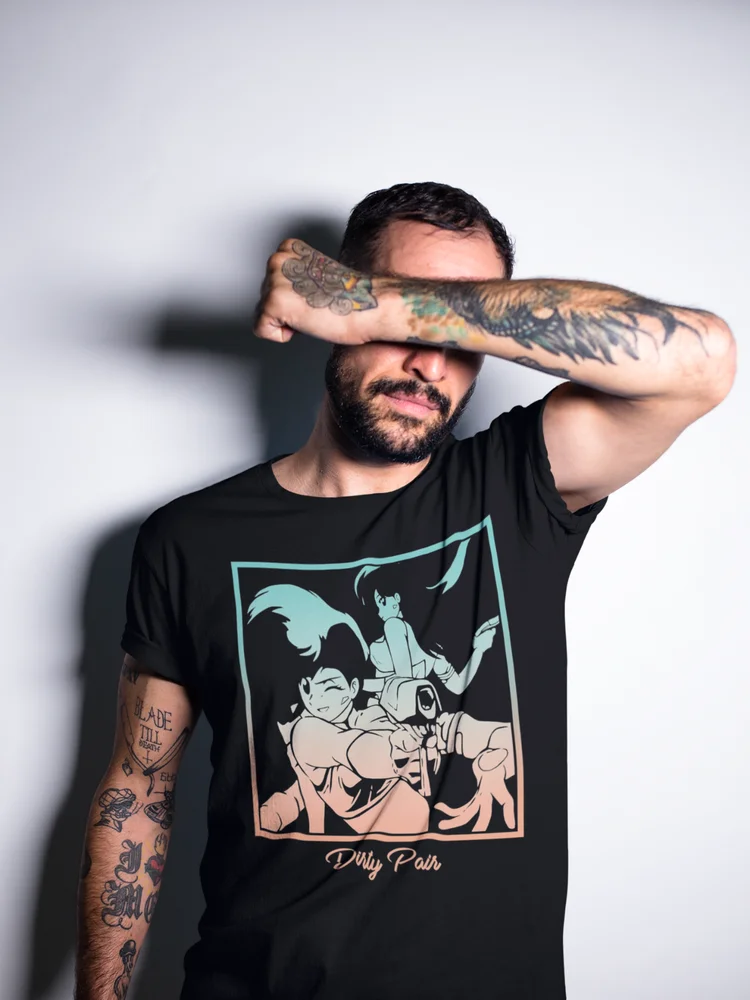 Unisex Dirty Pair 80s Anime T-Shirt, Retro Manga Waifu Shirt