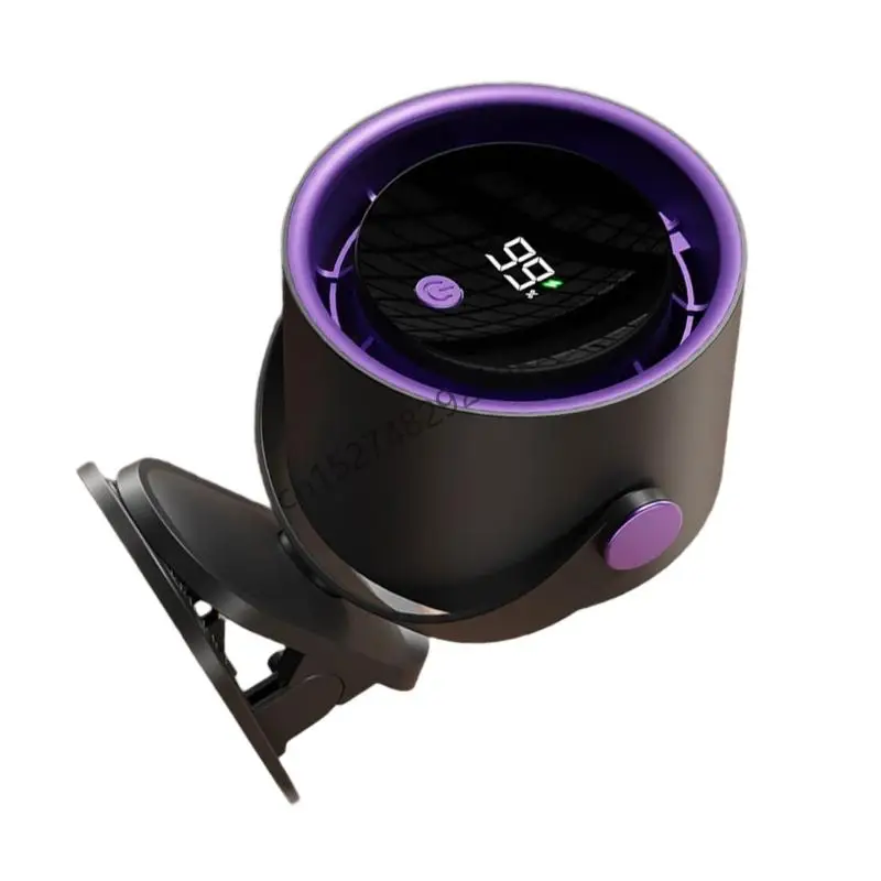 R9CD 100 Speed ​​Desk Fan Rechargable Small Travel Table Fan Fan Strong silencioso ventilador