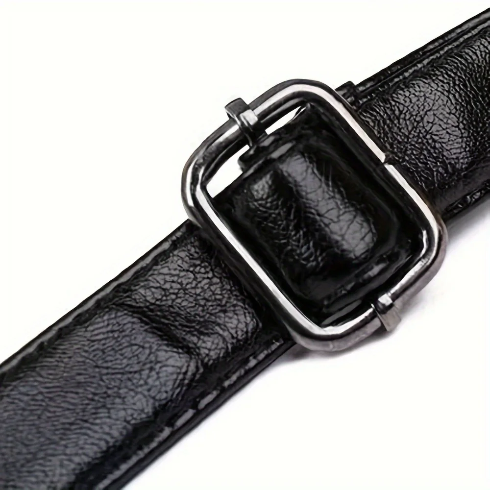 Damen Crossbody-Handtasche aus PU-Leder, große Kapazität, mit mehreren Fächern, schwarze geprägte Umhängetasche für Ausflüge und Partys – Detail 12