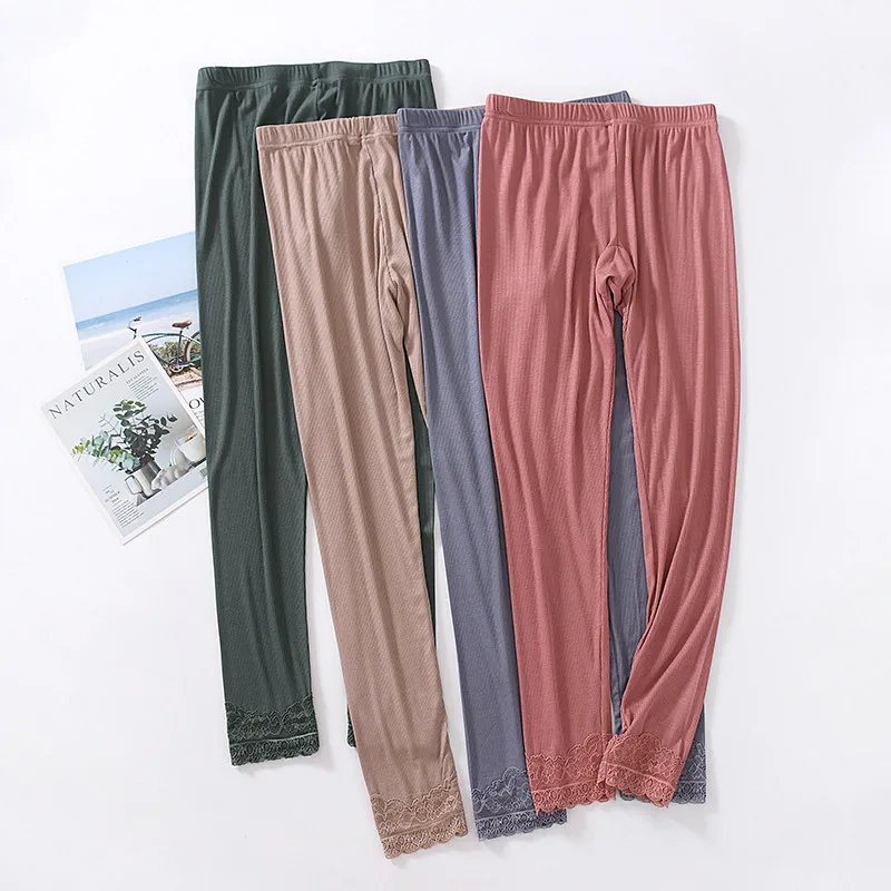 

Soft Modal Pajamas Pants For Women Lounge Autumn Winter Bottoms Pyjama Pant Comfort Sleepwear Female Night Wear Sleep Trousers