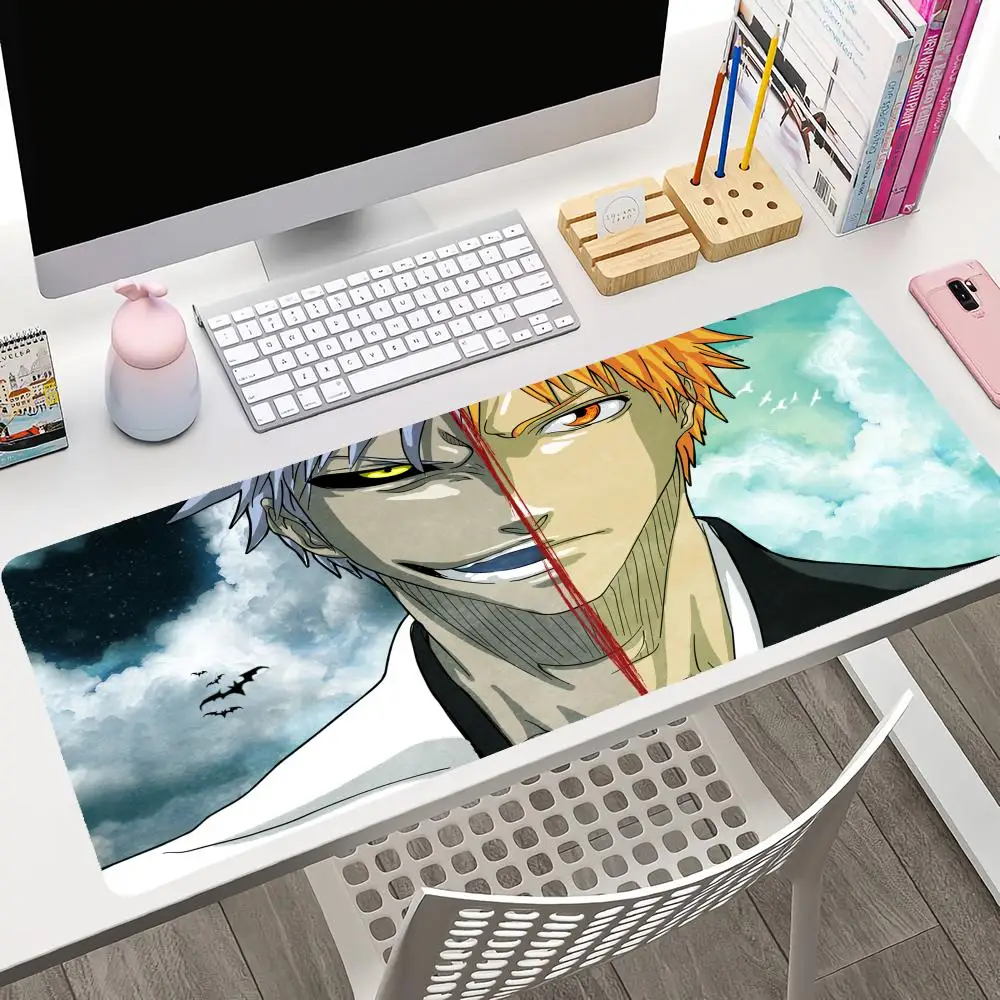 Anime Bleach Mousepad Large Gaming Mouse Pad LockEdge Thickened Computer Keyboard Table Desk Mat