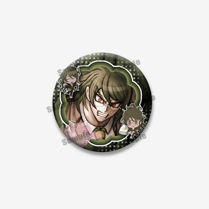 Anime-Spiel Danganronpa Runde Broschen Naegi Makoto Kirigiri Kyoko Maizono Sayaka Cartoon-Abzeichen Taschen-Jeans-Anstecknadeln Schmuckgeschenk – Detail 9
