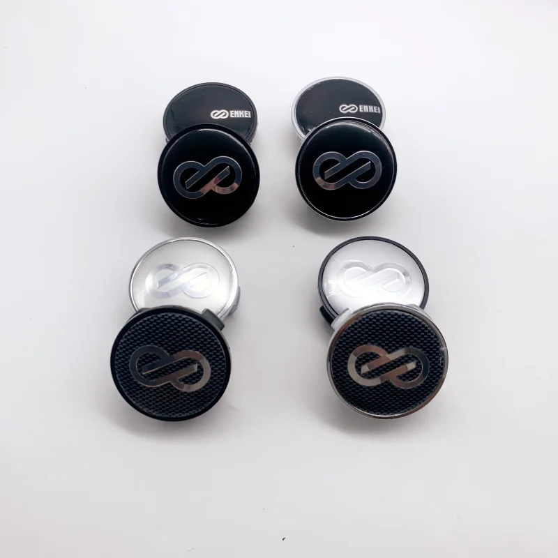 Enkei Racing Car Wheel Center Caps 1 Set 4pcs 62mm Hub Dust Rims Cover Car Styling Emblem Badge Tire Accessories