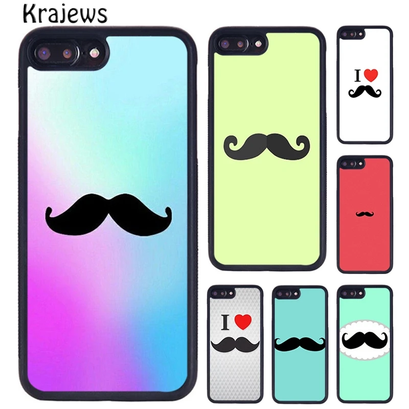 Чехол для телефона Krajews, усы, борода, ustache, усы, чехол для iPhone 16, 15, 14 plus XR XS 11, 12, 13 pro max coque