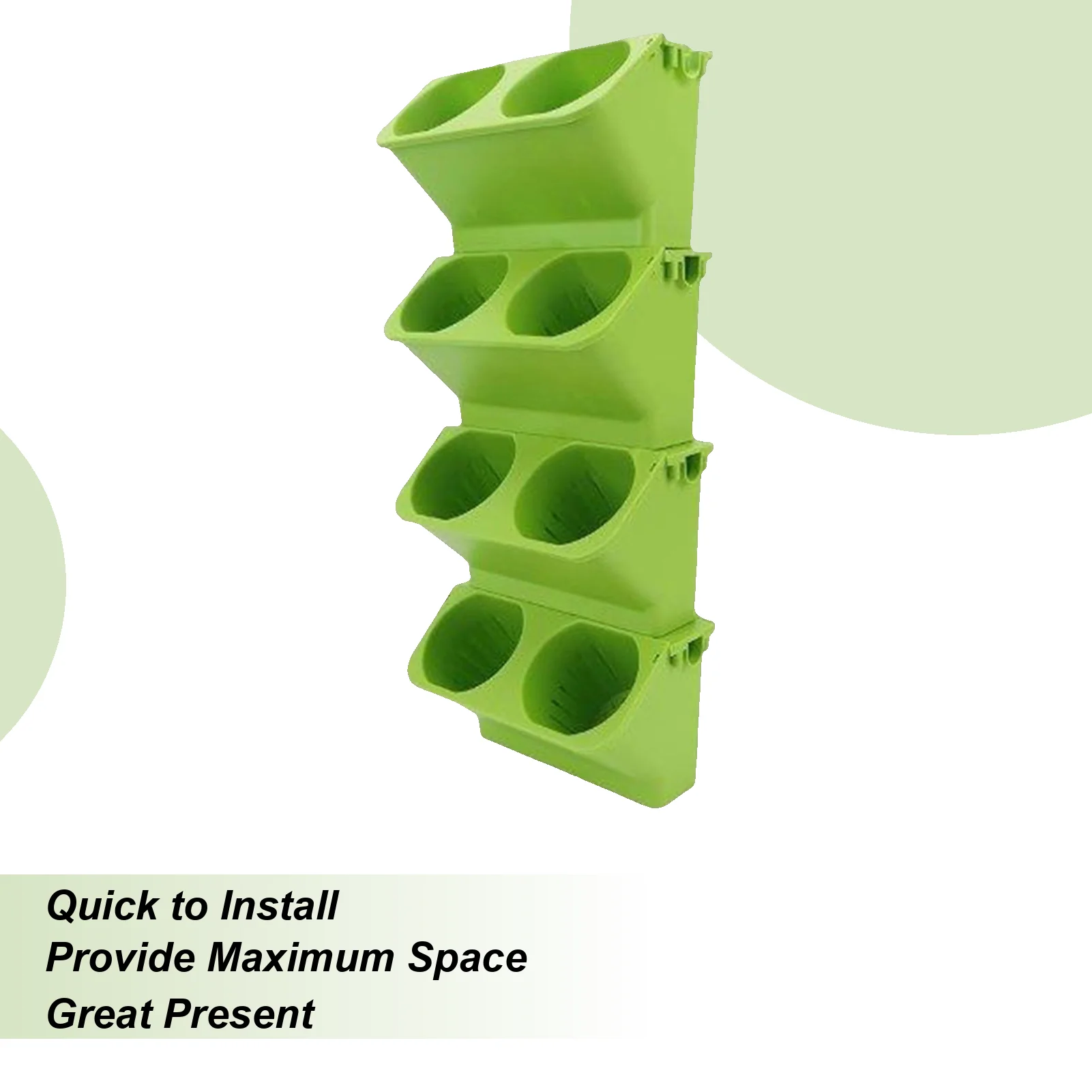 Wall Mounted Planter Wall-Mounted Flower Pots 4 Pieces Home Decoration Multi-layer Vertical Flower Rack For Workplace Yard