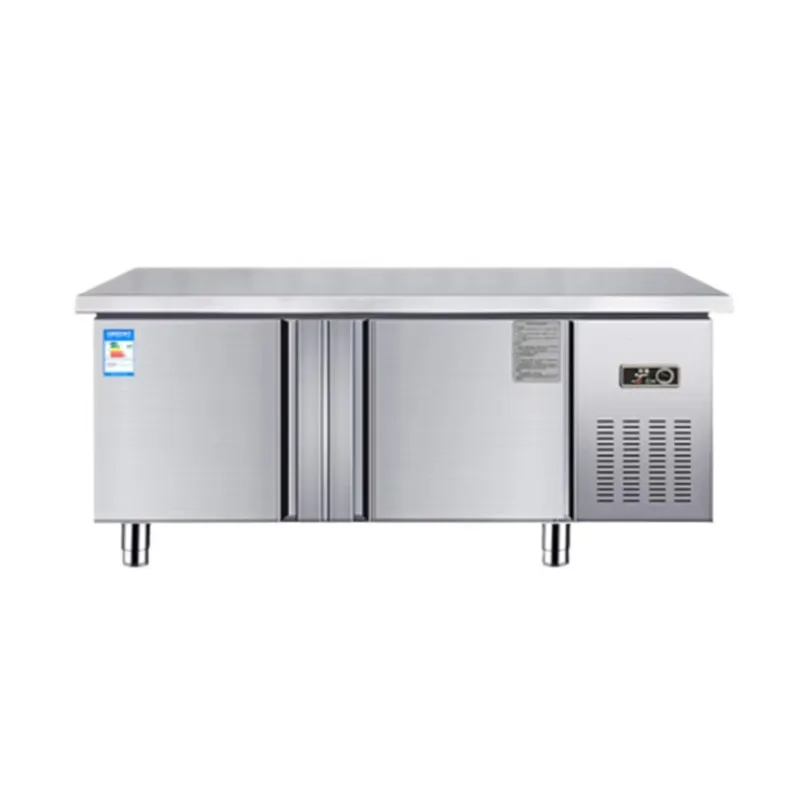Customized Commercial Refrigeration Equipment Table Top Fridge Under Bar Freezer Double Door Refrigerator Counter Hot Sale
