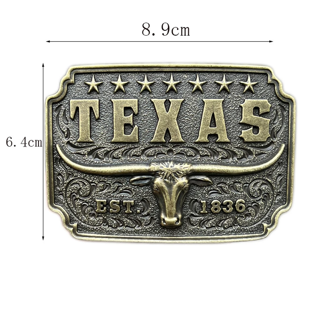 Zinc Alloy Metal Western Cowboys Rodeo Texas Bull Head Belt Buckle for Men Cheapify Dropshipping